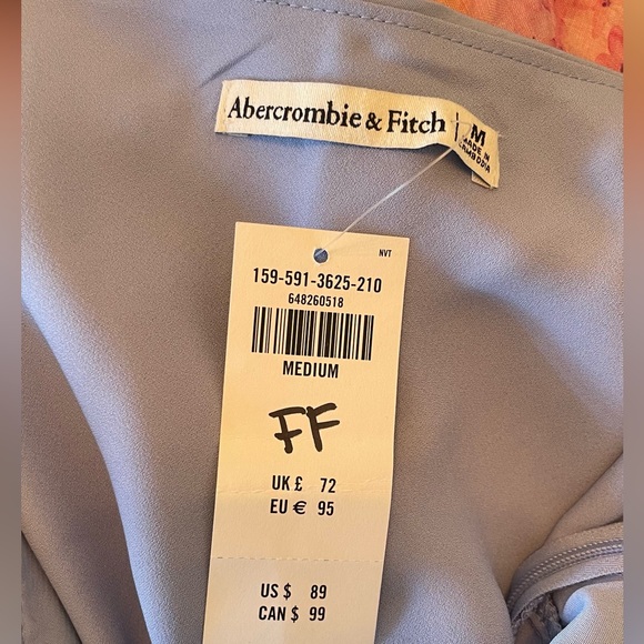 Abercrombie & Fitch, Light Blue Midi Twist Dress, Size Medium, NWT - Picture 2 of 3